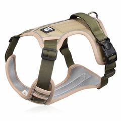 Derby Нейлонова двостороння тактична шлейка для собак Tactical Dog Harness M Хакі