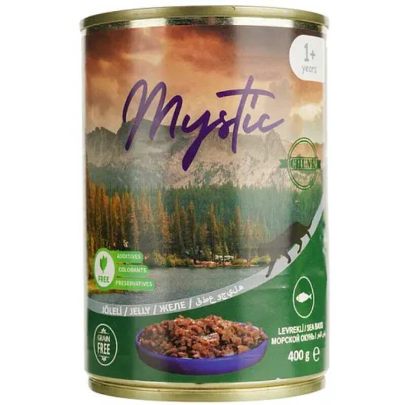 Mystic Вологий корм (шматочки в желе) з курка риба окунь для котів