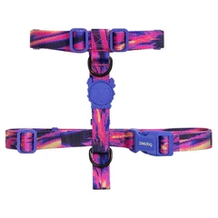 Zee.Dog H-Harness Glitch Error#500 - Шлея з кольоровим принтом для собак L / 40-66,8х62-107 см (7908253606426)
