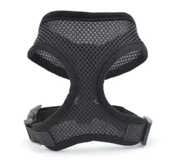 Xtep Шлея для собак та котів Сітка Size L Black шия 34 см обхват грудей 38-58 см