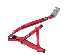 Шлея з повідцем AnimAll для собак HJ-LH 254 Red 15х1200х15мм+33/50см