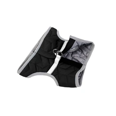 Airy Vest Шлея м'яка AiryVest ONE чорна розмір XS4 для собак дрібних порід такс ши-тцу померанських шпіців світловідбиваюча анатомічна дихаюча нейлонова на липучці