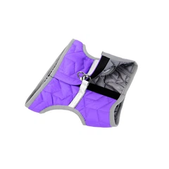 Airy Vest Шлея м'яка AiryVest ONE фіолетова розмір S1 для собак дрібних порід мопсів джек-расселів пуделів світловідбиваюча анатомічна дихаюча нейлонова на липучці 29419