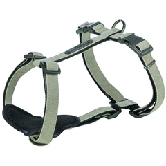 Шлея Trixie CityStyle H harness для собак бавовна розмір XS-S обхват грудей 30-44 см ширина 10 мм світло сіра