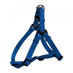 Шлея петля Trixie для собак Premium нейлон синя розмір S обхват грудей 40-50 см ширина 15 мм