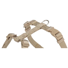 Шлея Trixie Premium H harness для собак розмір L-XL обхват грудей 75-120 см ширина 25 мм пісочна