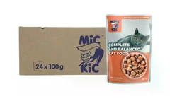 Miss Kis Вологий корм (шматочки в соусі) з м'ясо та м'ясні субпродукти ягня для дорослих котів