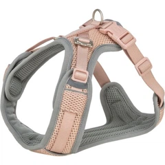 Шлея Trixie для собак Premium FlexMesh м'яка нейлон пудровий S–M 48–69 см/20 мм