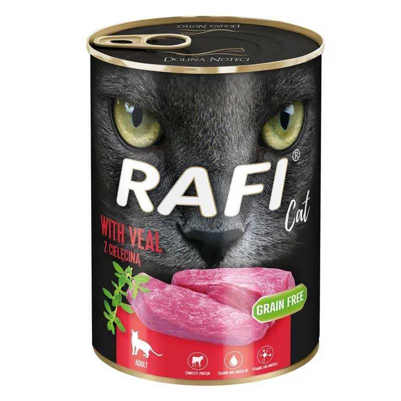 Rafi Корм з м'ясо та м'ясні субпродукти телятина для дорослих котів