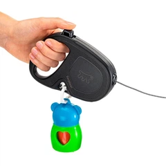 Повідець-рулетка для собак зі шнуром Ferplast FLIPPY ONE CORD SMALL, блакитний