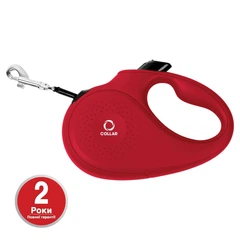 Повідець-рулетка COLLAR для собак до 12 кг, розмір XS, 3 метри, Червоний (81233)