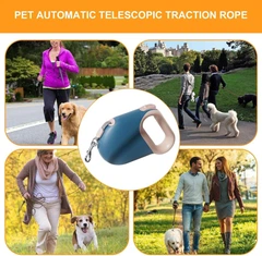 Повідець рулетка Kimpets 5 м до 20 кг блакитний