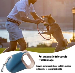 Повідець рулетка Kimpets 5 м до 20 кг блакитний