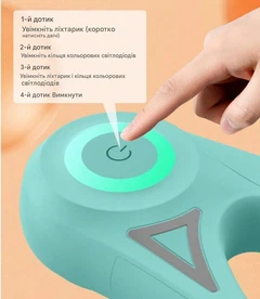 Автоматичний повідець з підсвічуванням та ліхтарем Rojeco 5 метрів LED Green