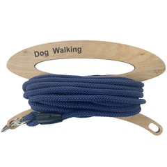 Без бренда Повідець шнур для собак Dog Walking 8 мм 10 м карабін М синій