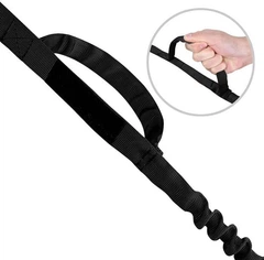 Без бренда Повідець для собак 100-150 см Harness A1, банджі-повідець з двома ручками (039А-ВLАСК)