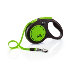 Рулетка для собак Flexi Neon M, стрічка 5 м, зелений