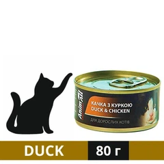 AnimAll Корм з курка качка для котів