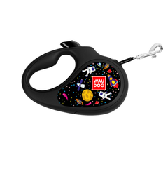 Повідець рулетка для собак WAUDOG Collar R-leash XS 3 метра до 12 кг малюнок NASA