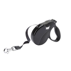 Повідець-рулетка для собак зі стрічкою Ferplast Amigo Tape Mini Black