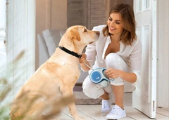 Flexi Comfort S стрічка 5 м до 15 кг червона повідець-рулетка для собак