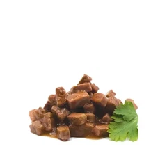 Carpathian Pet Food Вологий корм (шматочки в соусі) з качка м'ясо та м'ясні субпродукти телятина для дорослих котів