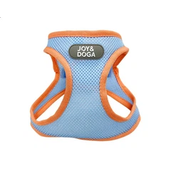 Без бренду Шлейка JOY&DOGA для котів і собак дихаюча з повідцем-рулеткою, розмір S