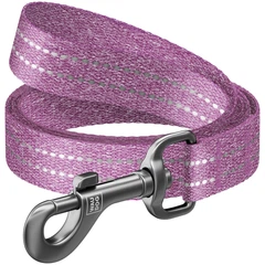 Collar Повідець 150 см 15 мм Waudog Re-cotton фіолетовий з відновленої бавовни для собак