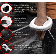Повідець-рулетка для собак кругла WAUDOG XS-M 2.9 м 10-40 кг Блакитний