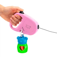 Рулетка із шнуром для собак Ferplast Flippy One Cord S Pink