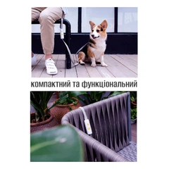 Повідець для собак і котів Noxon Вільні руки для малих і середніх порід – зручний, світловідбиваючий, із надійною фіксацією