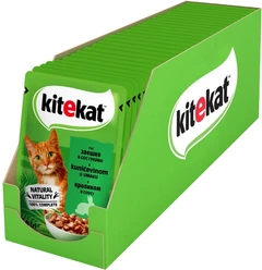 Kitekat Вологий корм (шматочки в соусі) з кроликом для котів
