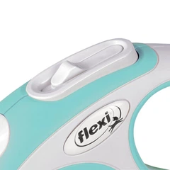 Рулетка-повідець для собак до 12 кг Flexi New Comfort XS стрічка 3 м (блакитна)