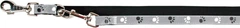 Повідець-перестібка для собак світловідбивний нейлон Trixie Silver Reflect M-L 2 м/20 мм сірий
