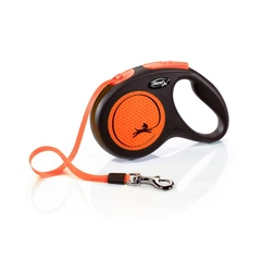 Рулетка для собак Flexi Neon M, стрічка 5 м, помаранчевий
