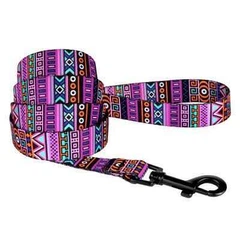 Повідець нейлоновий для собак різних порід та котів Bronzedog Dog Urban Ethnic Purple 2,0х152 см (2800000003357)