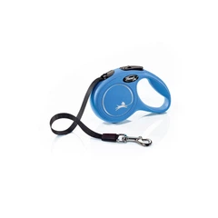Рулетка для собак Flexi Classic S 5м/15кг, синя (Лента) 8023211