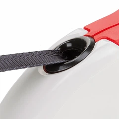 Повідець-рулетка для собак Ferplast Amigo Tape L 5 м до 50 кг Червоний зі стрічкою (75732022)