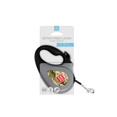 Повідець-рулетка для собак WAUDOG R-leash Мілітарі, XS, до 12 кг, довжина 3 м, світловідбивна стрічка, корпус пластик, металевий карабін — 380-4026