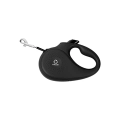 Повідець-рулетка Collar COLLAR S Чорний Світловідбивна стрічка 5 м, для собак до 15 кг — 81241