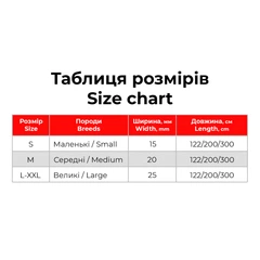 Повідець для собак WAUDOG Nylon Mono L-XXL 25 мм 122 см Синій світловідбивний