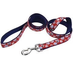 Повідець для собак Coastal Pet Attire Ribbon, Червоний з лапками, 2.5см*1.8м