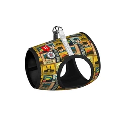Collar Шлея Waudog Clothes, Бетмен вінтаж XS3 32-35 см м'яка для собак