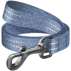 Collar Повідець 300 см 25 мм Waudog Re-cotton сіний з відновленої бавовни для собак