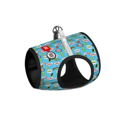Collar Шлея Waudog Clothes, малюнок "Вау" S2 46-50 см м'яка для собак