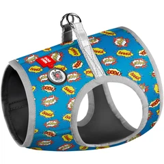 Collar Шлея Waudog Clothes, малюнок "Вау" S2 46-50 см м'яка для собак