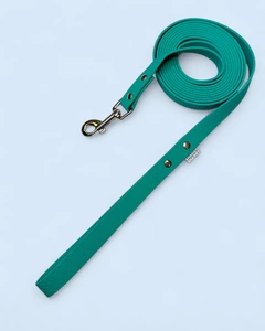 Водостійкий повідець для собак Shaggy Sharry ПВХ 2 м 20 мм Бірюзовий