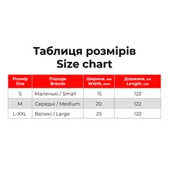Повідець для собак WAUDOG Nylon Recycled 122 см 20 мм Блакитний градієнт