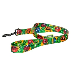Hi Dog Повідець ТМ HiDOG "Crazy green fruits", розмір S (ширина 16мм, довжина 152см)
