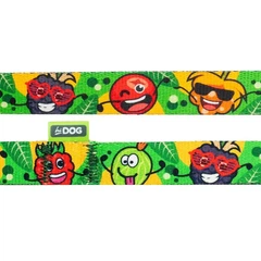Hi Dog Повідець ТМ HiDOG "Crazy green fruits", розмір S (ширина 16мм, довжина 152см)